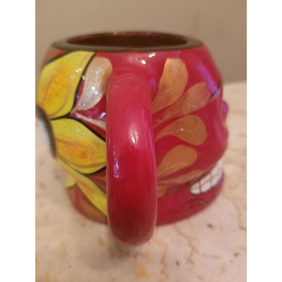 Tiki floral dia de los muertos Mug - Picture 2 of 5